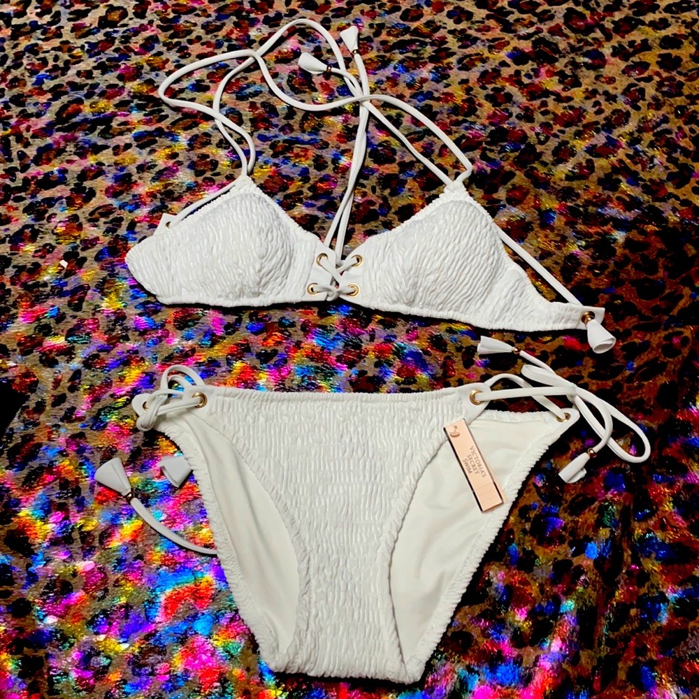 White Victoria secret bathing suit *top only*